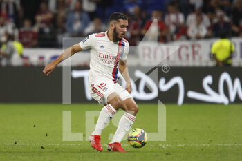 2021-09-12 - Rayan CHERKI of Lyon during the French championship Ligue 1 football match between Olympique lyonnais and Racing Club de Strasbourg Alsace on September 12, 2021 at Groupama Stadium in Décines-Charpieu, near Lyon, France - OLYMPIQUE LYONNAIS VS RACING CLUB DE STRASBOURG ALSACE - FRENCH LIGUE 1 - SOCCER