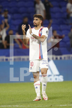 2021-09-12 - Lucas PAQUETA of Lyon during the French championship Ligue 1 football match between Olympique lyonnais and Racing Club de Strasbourg Alsace on September 12, 2021 at Groupama Stadium in Décines-Charpieu, near Lyon, France - OLYMPIQUE LYONNAIS VS RACING CLUB DE STRASBOURG ALSACE - FRENCH LIGUE 1 - SOCCER