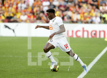 2021-09-18 - Jonathan David of Lille during the French championship Ligue 1 football match between RC Lens (RCL) and Lille OSC (LOSC) on September 18, 2021 at stade Felix Bollaert-Delelis in Lens, France - RC LENS (RCL) VS LILLE OSC (LOSC) - FRENCH LIGUE 1 - SOCCER