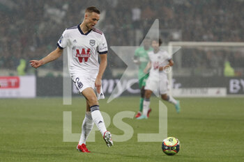 2021-09-18 - Stian GREGERSEN of Bordeaux during the French championship Ligue 1 football match between AS Saint-Etienne and FC Girondins de Bordeaux on September 18, 2021 at Geoffroy-Guichard stadium in Saint-Etienne, France - AS SAINT-ETIENNE VS FC GIRONDINS DE BORDEAUX - FRENCH LIGUE 1 - SOCCER