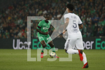 2021-09-18 - Mickael NADE of Saint Etienne during the French championship Ligue 1 football match between AS Saint-Etienne and FC Girondins de Bordeaux on September 18, 2021 at Geoffroy-Guichard stadium in Saint-Etienne, France - AS SAINT-ETIENNE VS FC GIRONDINS DE BORDEAUX - FRENCH LIGUE 1 - SOCCER
