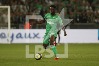 2021-09-18 - Saidou SOW of Saint Etienne during the French championship Ligue 1 football match between AS Saint-Etienne and FC Girondins de Bordeaux on September 18, 2021 at Geoffroy-Guichard stadium in Saint-Etienne, France - AS SAINT-ETIENNE VS FC GIRONDINS DE BORDEAUX - FRENCH LIGUE 1 - SOCCER