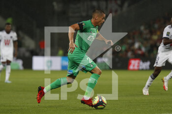 2021-09-18 - Romain HAMOUMA of Saint Etienne during the French championship Ligue 1 football match between AS Saint-Etienne and FC Girondins de Bordeaux on September 18, 2021 at Geoffroy-Guichard stadium in Saint-Etienne, France - AS SAINT-ETIENNE VS FC GIRONDINS DE BORDEAUX - FRENCH LIGUE 1 - SOCCER