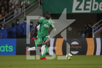 2021-09-18 - Mickael NADE of Saint Etienne during the French championship Ligue 1 football match between AS Saint-Etienne and FC Girondins de Bordeaux on September 18, 2021 at Geoffroy-Guichard stadium in Saint-Etienne, France - AS SAINT-ETIENNE VS FC GIRONDINS DE BORDEAUX - FRENCH LIGUE 1 - SOCCER