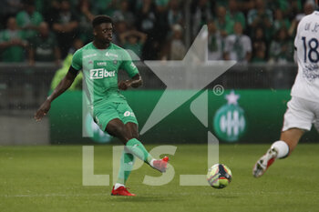 2021-09-18 - Saidou SOW of Saint Etienne during the French championship Ligue 1 football match between AS Saint-Etienne and FC Girondins de Bordeaux on September 18, 2021 at Geoffroy-Guichard stadium in Saint-Etienne, France - AS SAINT-ETIENNE VS FC GIRONDINS DE BORDEAUX - FRENCH LIGUE 1 - SOCCER