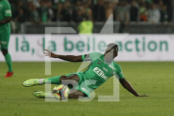 2021-09-18 - Lucas GOURNA of Saint Etienne during the French championship Ligue 1 football match between AS Saint-Etienne and FC Girondins de Bordeaux on September 18, 2021 at Geoffroy-Guichard stadium in Saint-Etienne, France - AS SAINT-ETIENNE VS FC GIRONDINS DE BORDEAUX - FRENCH LIGUE 1 - SOCCER