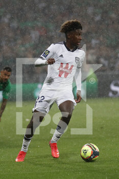 2021-09-18 - Timothee PEMBELE of Bordeaux during the French championship Ligue 1 football match between AS Saint-Etienne and FC Girondins de Bordeaux on September 18, 2021 at Geoffroy-Guichard stadium in Saint-Etienne, France - AS SAINT-ETIENNE VS FC GIRONDINS DE BORDEAUX - FRENCH LIGUE 1 - SOCCER