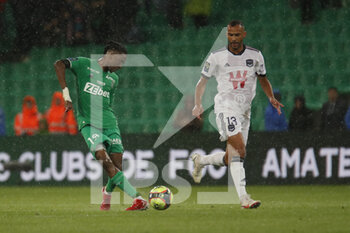 2021-09-18 - Yvan NEYOU NOUPA of Saint Etienne and Fransergio RODRIGUES BARBOSA of Bordeaux during the French championship Ligue 1 football match between AS Saint-Etienne and FC Girondins de Bordeaux on September 18, 2021 at Geoffroy-Guichard stadium in Saint-Etienne, France - AS SAINT-ETIENNE VS FC GIRONDINS DE BORDEAUX - FRENCH LIGUE 1 - SOCCER