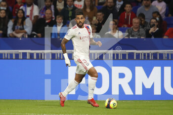 2021-09-25 - Palmieri EMERSON of Lyon during the French championship Ligue 1 football match between Olympique Lyonnais and FC Lorient on September 25, 2021 at Groupama stadium in Decines-Charpieu near Lyon, France - OLYMPIQUE LYONNAIS VS FC LORIENT - FRENCH LIGUE 1 - SOCCER