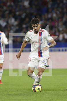 2021-09-25 - Lucas PAQUETA of Lyon during the French championship Ligue 1 football match between Olympique Lyonnais and FC Lorient on September 25, 2021 at Groupama stadium in Decines-Charpieu near Lyon, France - OLYMPIQUE LYONNAIS VS FC LORIENT - FRENCH LIGUE 1 - SOCCER