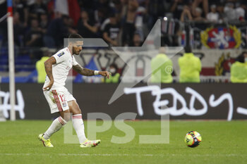 2021-09-25 - Henrique SILVA of Lyon during the French championship Ligue 1 football match between Olympique Lyonnais and FC Lorient on September 25, 2021 at Groupama stadium in Decines-Charpieu near Lyon, France - OLYMPIQUE LYONNAIS VS FC LORIENT - FRENCH LIGUE 1 - SOCCER