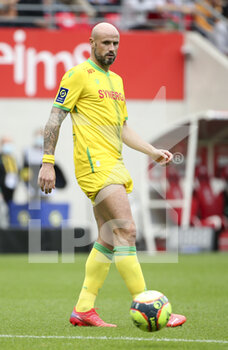 2021-09-26 - Nicolas Pallois of Nantes during the French championship Ligue 1 football match between Stade de Reims and FC Nantes (FCN) on September 26, 2021 at Stade Auguste Delaune in Reims, France - STADE DE REIMS VS FC NANTES (FCN) - FRENCH LIGUE 1 - SOCCER