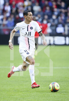 2021-10-03 - Angel Di Maria of PSG during the French championship Ligue 1 football match between Stade Rennais and Paris Saint-Germain (PSG) on October 3, 2021 at Roazhon Park in Rennes, France - STADE RENNAIS VS PARIS SAINT-GERMAIN (PSG) - FRENCH LIGUE 1 - SOCCER