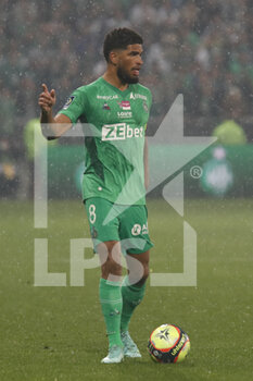 2021-10-03 - Mahdi CAMARA of Saint Etienne during the French championship Ligue 1 football match between AS Saint-Etienne and Olympique Lyonnais on October 3, 2021 at Geoffroy Guichard stadium in Saint-Etienne, France - AS SAINT-ETIENNE VS OLYMPIQUE LYONNAIS - FRENCH LIGUE 1 - SOCCER