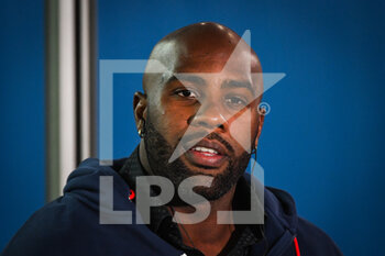 2021-10-15 - Teddy RINER during the French championship Ligue 1 football match between Paris Saint-Germain and SCO Angers on October 15, 2021 at Parc des Princes stadium in Paris, France - PARIS SAINT-GERMAIN VS SCO ANGERS - FRENCH LIGUE 1 - SOCCER