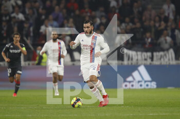 2021-10-16 - Rayan CHERKI of Lyon during the French championship Ligue 1 football match between Olympique Lyonnais and AS Monaco on October 16, 2021 at Groupama stadium in Decines-Charpieu near Lyon, France - OLYMPIQUE LYONNAIS VS AS MONACO - FRENCH LIGUE 1 - SOCCER