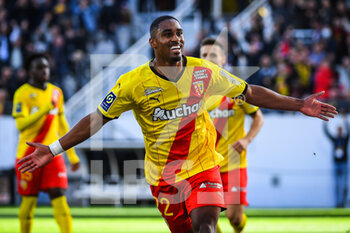 2021-10-24 - Wesley SAID of Lens celebrates his goal during the French championship Ligue 1 football match between RC Lens and FC Metz on October 24, 2021 at Bollaert-Delelis stadium in Lens, France - RC LENS VS FC METZ - FRENCH LIGUE 1 - SOCCER