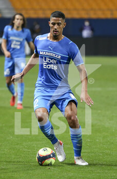 2021-10-27 - William Saliba of Marseille during the French championship Ligue 1 football match between OGC Nice (OGCN) and Olympique de Marseille (OM) on October 27, 2021 at Stade de l'Aube in Troyes, France - OGC NICE VS OLYMPIQUE DE MARSEILLE - FRENCH LIGUE 1 - SOCCER