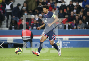 2021-10-29 - Marquinhos of PSG during the French championship Ligue 1 football match between Paris Saint-Germain and LOSC Lille on October 29, 2021 at Parc des Princes stadium in Paris, France - PARIS SAINT-GERMAIN VS LOSC LILLE - FRENCH LIGUE 1 - SOCCER