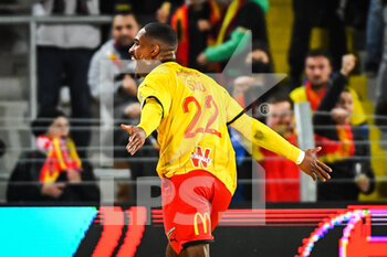 2021-11-05 - Wesley SAID of Lens celebrates his goal during the French championship Ligue 1 football match between RC Lens and ESTAC Troyes on November 5, 2021 at Bollaert-Delelis stadium in Lens, France - RC LENS VS ESTAC TROYES - FRENCH LIGUE 1 - SOCCER