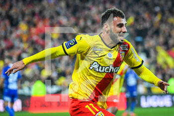 2021-11-05 - Jonathan CLAUSS of Lens celebrates his goal during the French championship Ligue 1 football match between RC Lens and ESTAC Troyes on November 5, 2021 at Bollaert-Delelis stadium in Lens, France - RC LENS VS ESTAC TROYES - FRENCH LIGUE 1 - SOCCER