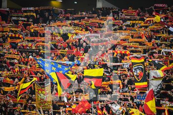 2021-11-05 - Supporters of Lens during the French championship Ligue 1 football match between RC Lens and ESTAC Troyes on November 5, 2021 at Bollaert-Delelis stadium in Lens, France - RC LENS VS ESTAC TROYES - FRENCH LIGUE 1 - SOCCER