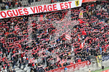 2021-11-06 - Supporters LOSC during the French championship Ligue 1 football match between LOSC Lille and SCO Angers on November 6, 2021 at Pierre Mauroy stadium in Villeneuve-d'Ascq near Lille, France - LOSC LILLE VS SCO ANGERS - FRENCH LIGUE 1 - SOCCER