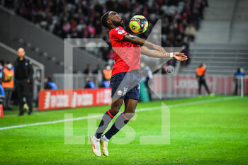 2021-11-06 - Jonathan IKONE of Lille during the French championship Ligue 1 football match between LOSC Lille and SCO Angers on November 6, 2021 at Pierre Mauroy stadium in Villeneuve-d'Ascq near Lille, France - LOSC LILLE VS SCO ANGERS - FRENCH LIGUE 1 - SOCCER