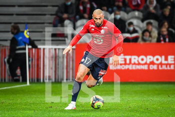 2021-11-06 - Burak YILMAZ of Lille during the French championship Ligue 1 football match between LOSC Lille and SCO Angers on November 6, 2021 at Pierre Mauroy stadium in Villeneuve-d'Ascq near Lille, France - LOSC LILLE VS SCO ANGERS - FRENCH LIGUE 1 - SOCCER
