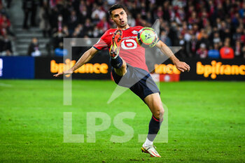 2021-11-06 - Zeki CELIK of Lille during the French championship Ligue 1 football match between LOSC Lille and SCO Angers on November 6, 2021 at Pierre Mauroy stadium in Villeneuve-d'Ascq near Lille, France - LOSC LILLE VS SCO ANGERS - FRENCH LIGUE 1 - SOCCER