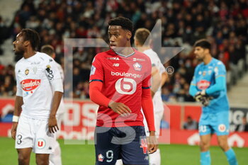 2021-11-06 - Jonathan DAVID 9 LOSC during the French championship Ligue 1 football match between LOSC Lille and SCO Angers on November 6, 2021 at Pierre Mauroy stadium in Villeneuve-d'Ascq near Lille, France - LOSC LILLE VS SCO ANGERS - FRENCH LIGUE 1 - SOCCER
