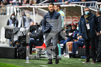2021-11-07 - Niko KOVAC of Monaco during the French championship Ligue 1 football match between Stade de Reims and AS Monaco on November 7, 2021 at Auguste Delaune stadium in Reims, France - STADE DE REIMS VS AS MONACO - FRENCH LIGUE 1 - SOCCER