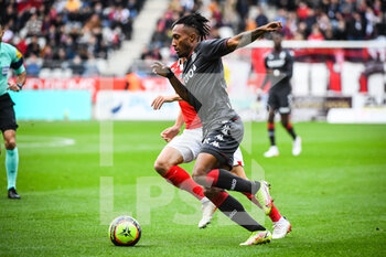 2021-11-07 - Gelson MARTINS of Monaco during the French championship Ligue 1 football match between Stade de Reims and AS Monaco on November 7, 2021 at Auguste Delaune stadium in Reims, France - STADE DE REIMS VS AS MONACO - FRENCH LIGUE 1 - SOCCER