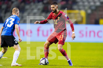 2021-11-13 - Yannick Carrasco of Belgium during the FIFA World Cup 2022, Qualifiers football match between Belgium and Estonia on November 13, 2021 at the King Baudouin Stadium in Brussels, Belgium - FIFA WORLD CUP 2022, QUALIFIERS - BELGIUM VS ESTONIA - FRENCH LIGUE 1 - SOCCER