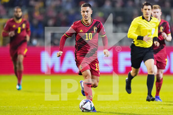 2021-11-13 - Eden Hazard of Belgium during the FIFA World Cup 2022, Qualifiers football match between Belgium and Estonia on November 13, 2021 at the King Baudouin Stadium in Brussels, Belgium - FIFA WORLD CUP 2022, QUALIFIERS - BELGIUM VS ESTONIA - FRENCH LIGUE 1 - SOCCER