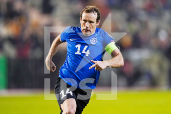 2021-11-13 - Konstantin Vassiljev of Estonia during the FIFA World Cup 2022, Qualifiers football match between Belgium and Estonia on November 13, 2021 at the King Baudouin Stadium in Brussels, Belgium - FIFA WORLD CUP 2022, QUALIFIERS - BELGIUM VS ESTONIA - FRENCH LIGUE 1 - SOCCER