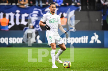 2021-11-21 - Timothee KOLODZIEJCZAK of Saint Etienne during the French championship Ligue 1 football match between ESTAC Troyes and AS Saint-Etienne on November 21, 2021 at Stade de l'Aube in Troyes, France - ESTAC TROYES VS AS SAINT-ETIENNE - FRENCH LIGUE 1 - SOCCER