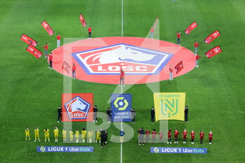 2021-11-27 - Before match during the French championship Ligue 1 football match between LOSC Lille and FC Nantes on November 27, 2021 at Pierre Mauroy stadium in Villeneuve-d'Ascq near Lille, France - LOSC LILLE VS FC NANTES - FRENCH LIGUE 1 - SOCCER