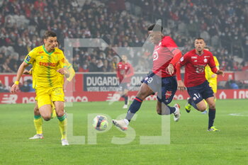 2021-11-27 - Jonathan DAVID 9 LOSC during the French championship Ligue 1 football match between LOSC Lille and FC Nantes on November 27, 2021 at Pierre Mauroy stadium in Villeneuve-d'Ascq near Lille, France - LOSC LILLE VS FC NANTES - FRENCH LIGUE 1 - SOCCER