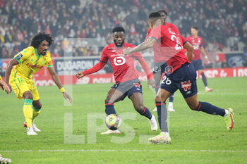 2021-11-27 - Jonathan BAMBA 7 LOSC during the French championship Ligue 1 football match between LOSC Lille and FC Nantes on November 27, 2021 at Pierre Mauroy stadium in Villeneuve-d'Ascq near Lille, France - LOSC LILLE VS FC NANTES - FRENCH LIGUE 1 - SOCCER