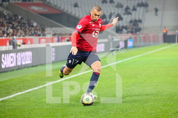 2021-11-27 - Burak YILMAZ 17 LOSC during the French championship Ligue 1 football match between LOSC Lille and FC Nantes on November 27, 2021 at Pierre Mauroy stadium in Villeneuve-d'Ascq near Lille, France - LOSC LILLE VS FC NANTES - FRENCH LIGUE 1 - SOCCER