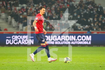 2021-11-27 - Captain LOSC José FONTE 6 during the French championship Ligue 1 football match between LOSC Lille and FC Nantes on November 27, 2021 at Pierre Mauroy stadium in Villeneuve-d'Ascq near Lille, France - LOSC LILLE VS FC NANTES - FRENCH LIGUE 1 - SOCCER