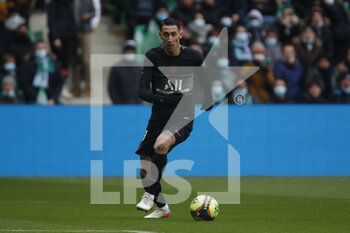 2021-11-28 - Angel DI MARIA of Paris during the French championship Ligue 1 football match between AS Saint-Etienne and Paris Saint-Germain on November 28, 2021 at Geoffroy Guichard stadium in Saint-Etienne, France - AS SAINT-ETIENNE (ASSE) VS PARIS SAINT-GERMAIN (PSG) - FRENCH LIGUE 1 - SOCCER