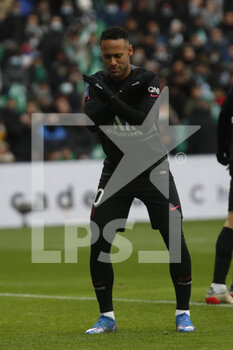 2021-11-28 - NEYMAR Jr of Paris during the French championship Ligue 1 football match between AS Saint-Etienne and Paris Saint-Germain on November 28, 2021 at Geoffroy Guichard stadium in Saint-Etienne, France - AS SAINT-ETIENNE (ASSE) VS PARIS SAINT-GERMAIN (PSG) - FRENCH LIGUE 1 - SOCCER
