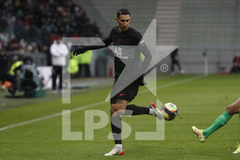 2021-11-28 - Angel DI MARIA of Paris during the French championship Ligue 1 football match between AS Saint-Etienne and Paris Saint-Germain on November 28, 2021 at Geoffroy Guichard stadium in Saint-Etienne, France - AS SAINT-ETIENNE (ASSE) VS PARIS SAINT-GERMAIN (PSG) - FRENCH LIGUE 1 - SOCCER
