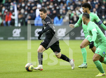 2021-11-28 - Lionel Messi of PSG during the French championship Ligue 1 football match between AS Saint-Etienne (ASSE) and Paris Saint-Germain (PSG) on November 28, 2021 at Stade Geoffroy Guichard in Saint-Etienne, France - AS SAINT-ETIENNE (ASSE) VS PARIS SAINT-GERMAIN (PSG) - FRENCH LIGUE 1 - SOCCER