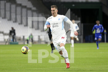 2021-11-28 - Arkadiusz Milik of Marseille during the French championship Ligue 1 football match between Olympique de Marseille and ESTAC Troyes on November 28, 2021 at Orange Velodrome stadium in Marseille, France - OLYMPIQUE DE MARSEILLE VS ESTAC TROYES - FRENCH LIGUE 1 - SOCCER