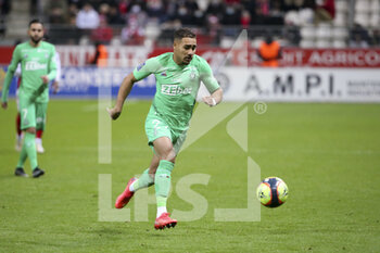 2021-12-11 - Ivann Macon of Saint-Etienne during the French championship Ligue 1 football match between Stade de Reims and AS Saint-Etienne (ASSE) on December 11, 2021 at Stade Auguste Delaune in Reims, France - STADE DE REIMS VS AS SAINT-ETIENNE (ASSE) - FRENCH LIGUE 1 - SOCCER