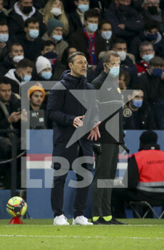 2021-12-12 - Coach of AS Monaco Niko Kovac during the French championship Ligue 1 football match between Paris Saint-Germain (PSG) and AS Monaco (ASM) on December 12, 2021 at Parc des Princes stadium in Paris, France - PARIS SAINT-GERMAIN VS AS MONACO - FRENCH LIGUE 1 - SOCCER