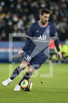 2021-12-12 - Lionel Messi of PSG during the French championship Ligue 1 football match between Paris Saint-Germain (PSG) and AS Monaco (ASM) on December 12, 2021 at Parc des Princes stadium in Paris, France - PARIS SAINT-GERMAIN VS AS MONACO - FRENCH LIGUE 1 - SOCCER